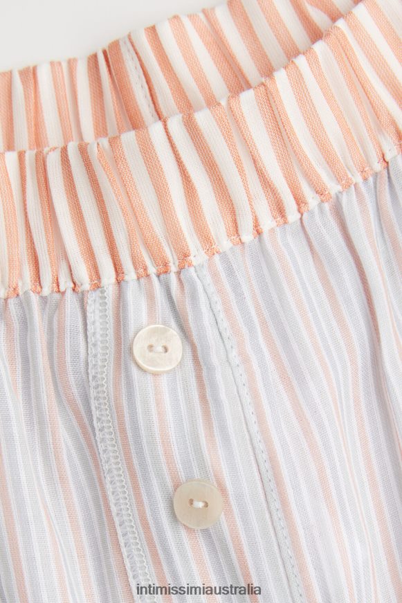 Intimissimi Women 349J-Multicoloured Stripe Apparel 0RJT481499 Neverending Summer Cotton Canvas Trousers