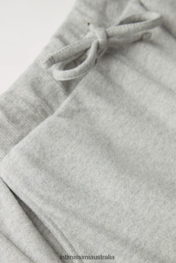 Intimissimi Women 5349-Grey Melange Apparel 0RJT481599 Warm Cuddles Full-Length Trousers with Cuffed Ankles