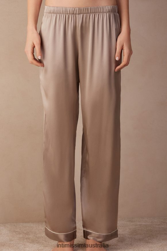 Intimissimi Women 651I-Powder Beige Apparel 0RJT481649 Silk Satin Trousers