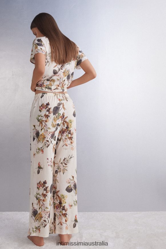 Intimissimi Women 999I-St.Autumn Botanics Apparel 0RJT481593 Autumn Botanic Ultrafresh Supima Cotton Trousers