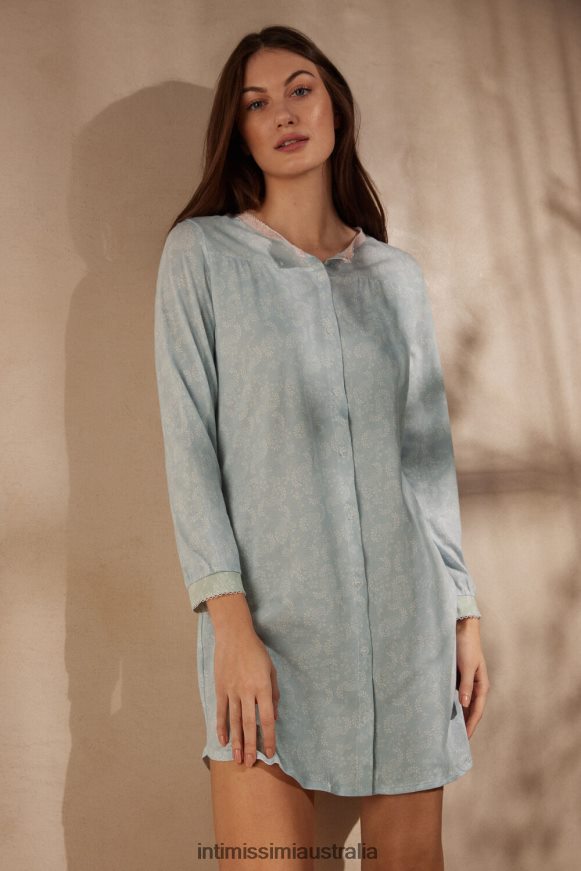 Intimissimi Women 226J-Romantic Cashmere Print Apparel 0RJT481544 Romantic Cashmere Button-Up Nightdress