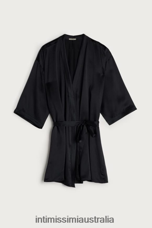 Intimissimi Women 019-Black Apparel 0RJT481679 Silk Kimono