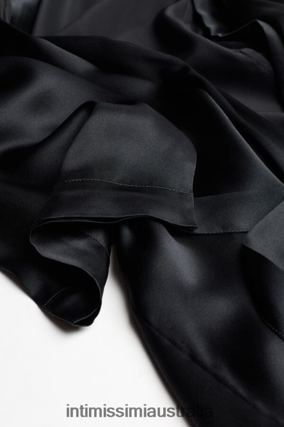 Intimissimi Women 019-Black Apparel 0RJT481679 Silk Kimono