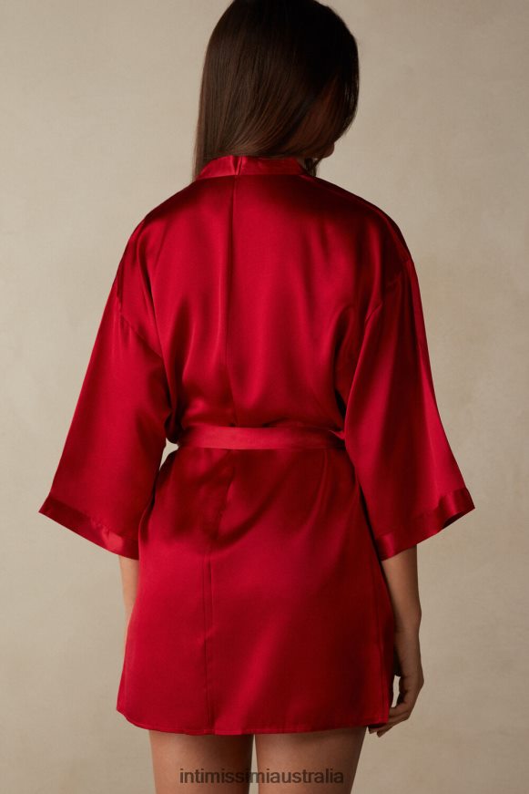 Intimissimi Women 1473-Red Apparel 0RJT481678 Silk Kimono