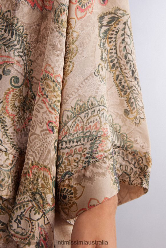 Intimissimi Women 342J-St.Golden Goddess Apparel 0RJT481492 Golden Goddess Viscose Satin Kimono