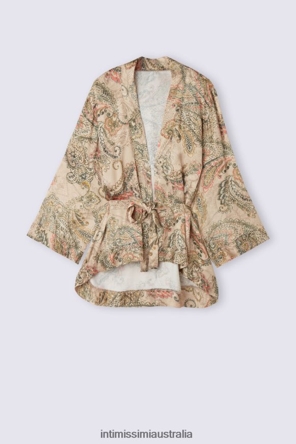 Intimissimi Women 342J-St.Golden Goddess Apparel 0RJT481492 Golden Goddess Viscose Satin Kimono