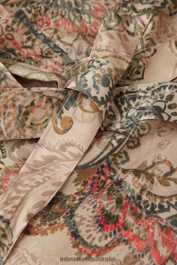 Intimissimi Women 342J-St.Golden Goddess Apparel 0RJT481492 Golden Goddess Viscose Satin Kimono