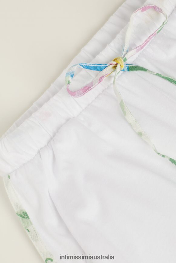 Intimissimi Women 001-White Apparel 0RJT481633 Summer Garden Ultrafresh Supima Cotton Shorts