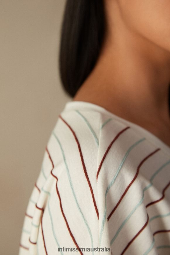 Intimissimi Women 004J-Riga Spices Garden Apparel 0RJT481627 Spices Garden Short-Sleeved Cotton Top