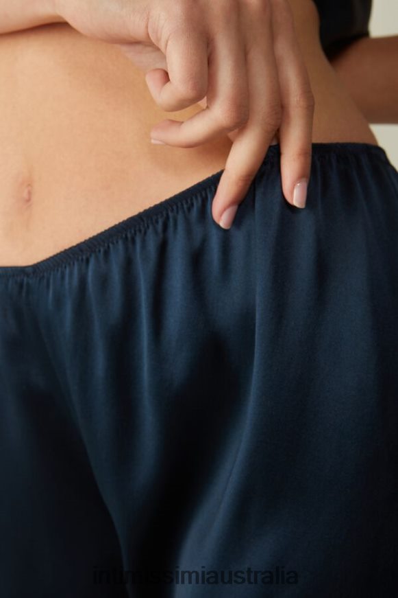 Intimissimi Women 1467-Intense Blue Apparel 0RJT481642 Smooth Silk-Satin Shorts