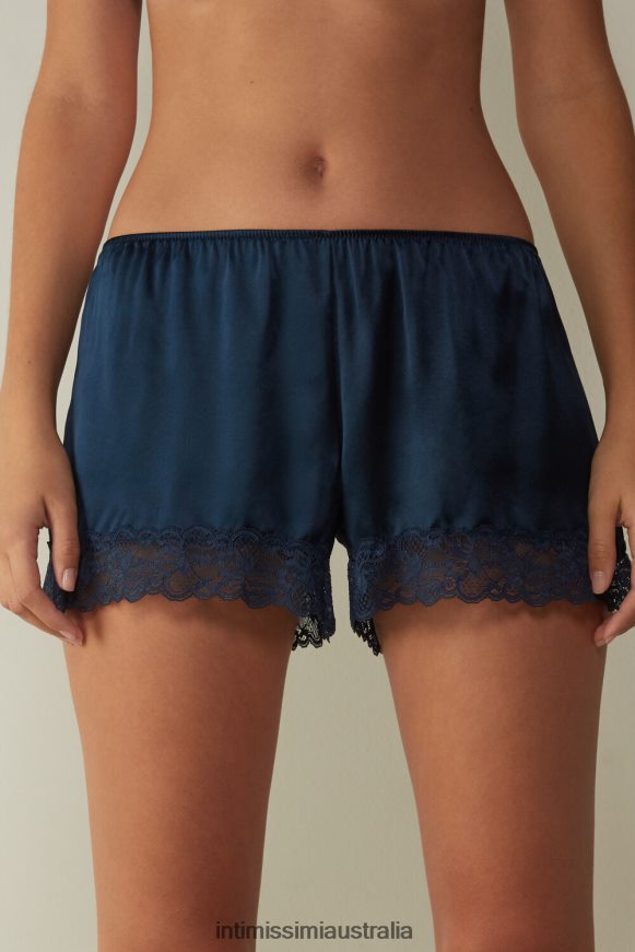 Intimissimi Women 1467-Intense Blue Apparel 0RJT481667 Silk Shorts