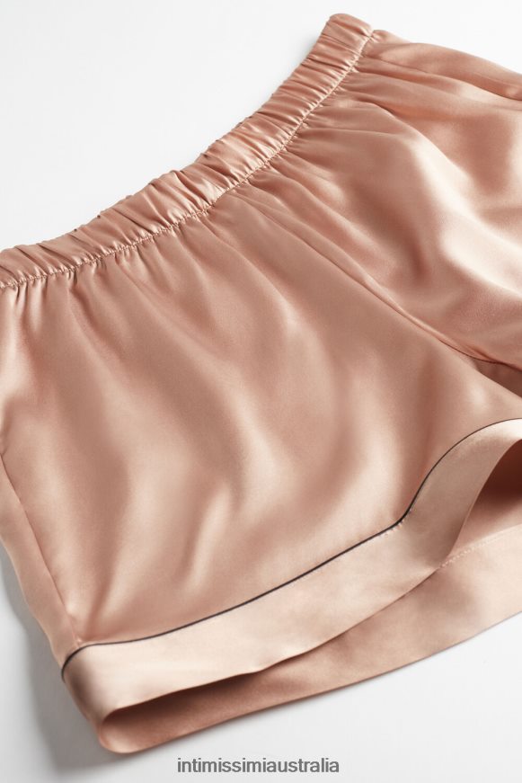 Intimissimi Women 163I-Satin Pink Apparel 0RJT481646 Silk Shorts with Contrasting Trim