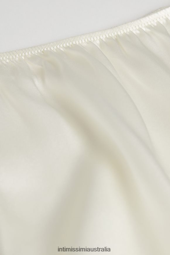 Intimissimi Women 2127-Powder White Apparel 0RJT481682 Silk Shorts
