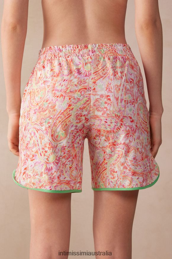 Intimissimi Women 240J-Summer Cashmere Print Apparel 0RJT481513 Summer Journey Ultrafresh Supima Cotton Shorts