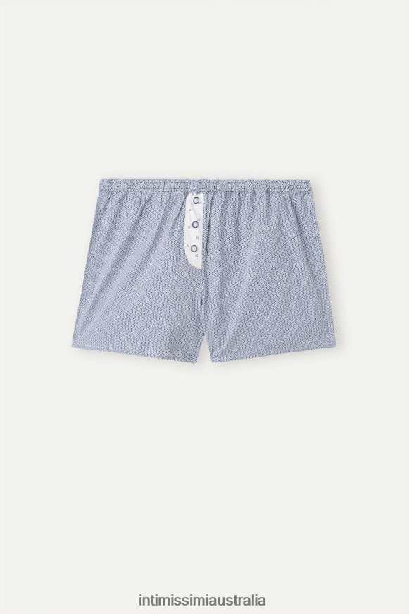 Intimissimi Women 246J-Santorini Print Blue Apparel 0RJT481508 Santorini View Cotton Shorts