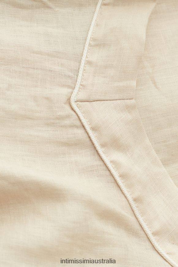 Intimissimi Women 913I-Beige Rope Apparel 0RJT481284 Yacht Night Linen Top