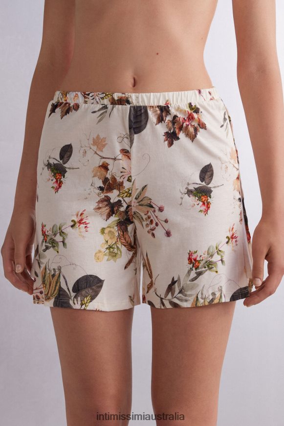 Intimissimi Women 999I-St.Autumn Botanics Apparel 0RJT481614 Autumn Botanic Ultrafresh Supima Cotton Shorts