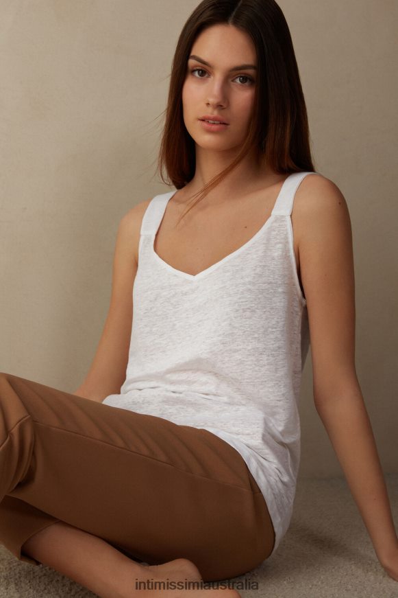 Intimissimi Women 001-White Apparel 0RJT481311 Linen Camisole