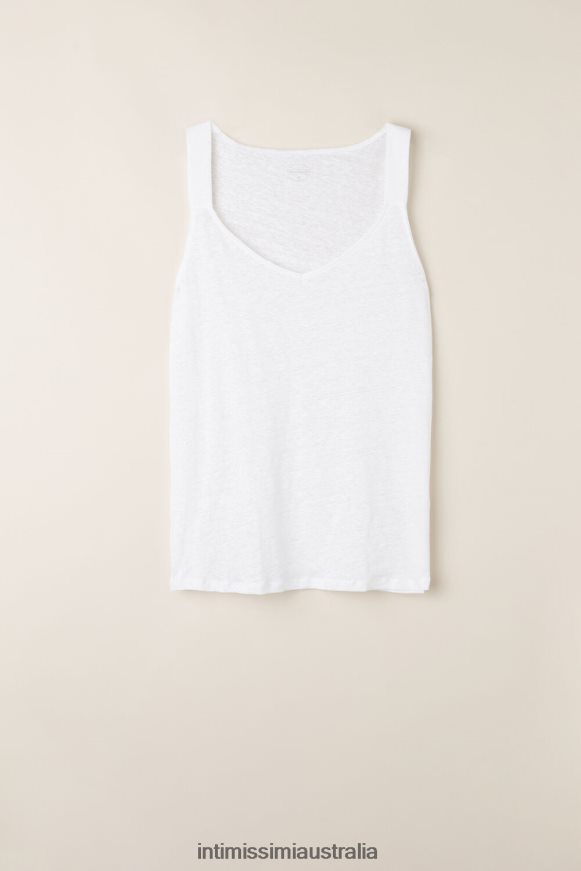 Intimissimi Women 001-White Apparel 0RJT481311 Linen Camisole