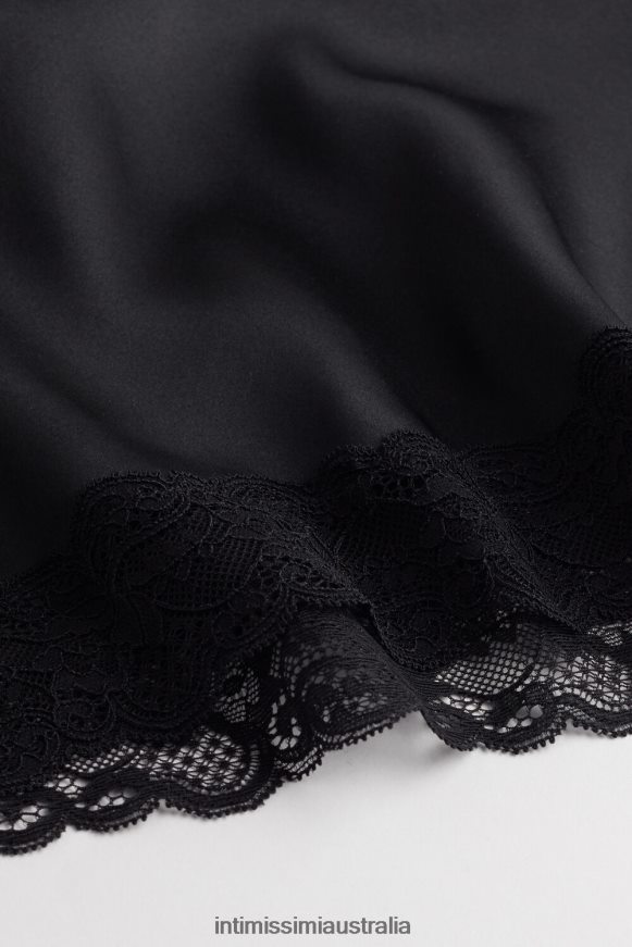 Intimissimi Women 019-Black Apparel 0RJT481478 Lace and Silk Top