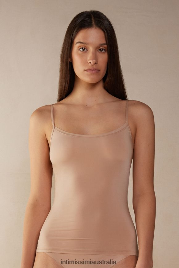 Intimissimi Women 044-Soft Beige Apparel 0RJT481276 Ultralight Microfibre Top