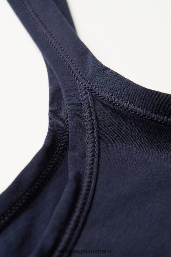 Intimissimi Women 1467-Intense Blue Apparel 0RJT481390 Ultralight Supima Cotton Top