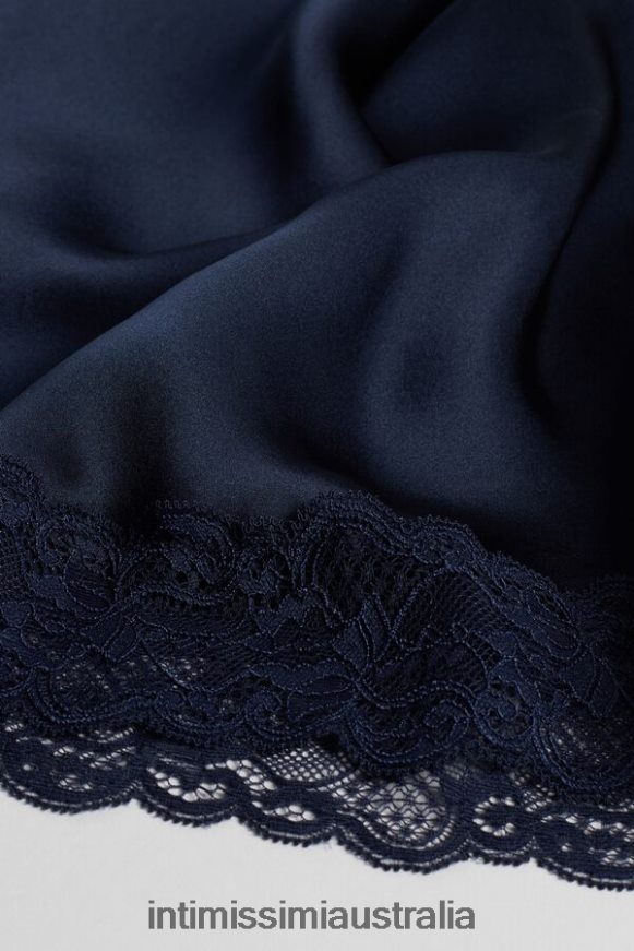 Intimissimi Women 1467-Intense Blue Apparel 0RJT481442 Lace and Silk Top