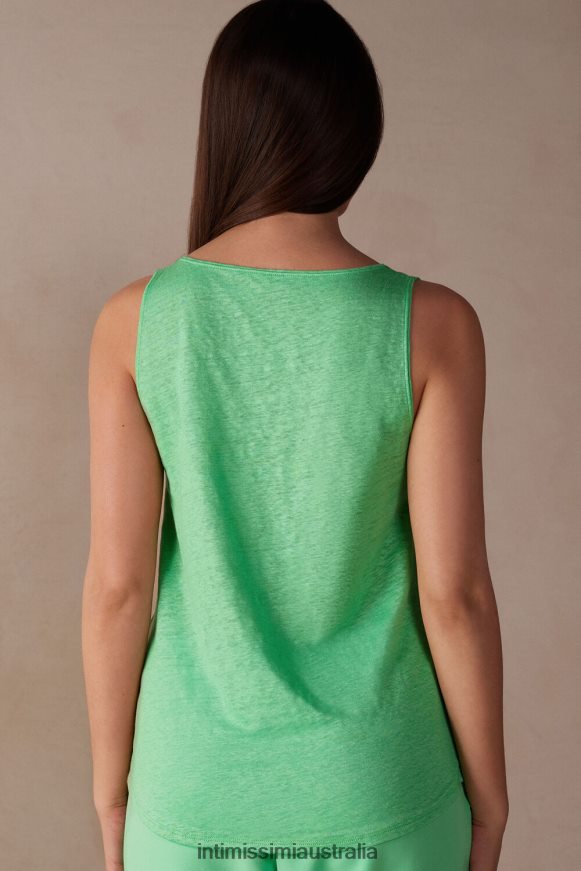 Intimissimi Women 218J-Apple Mint Apparel 0RJT481307 Linen Camisole