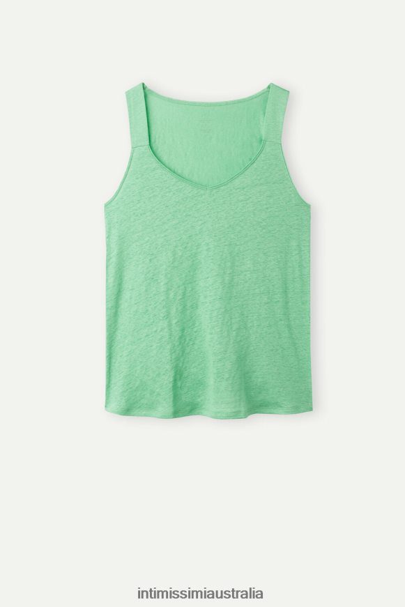 Intimissimi Women 218J-Apple Mint Apparel 0RJT481307 Linen Camisole