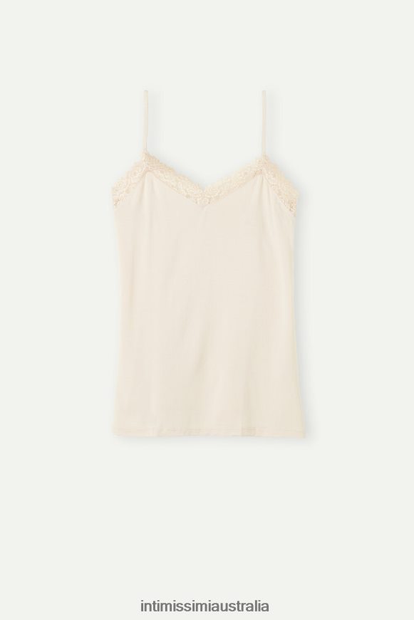 Intimissimi Women 2280-Pink Silk Apparel 0RJT481354 Pretty Flowers Modal Top