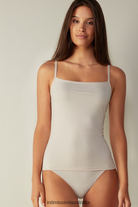 Intimissimi Women 2280-Pink Silk Apparel 0RJT481482 Light Microfibre Strappy Top