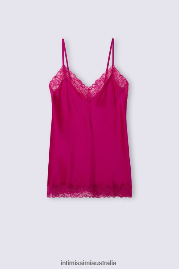Intimissimi Women 348J-Purple Orchid Apparel 0RJT481260 Lace and Silk Top