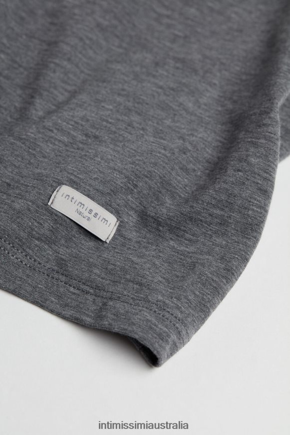 Intimissimi Women 616I-Cloud Grey Blend Apparel 0RJT481409 Natural Cotton Strappy Top