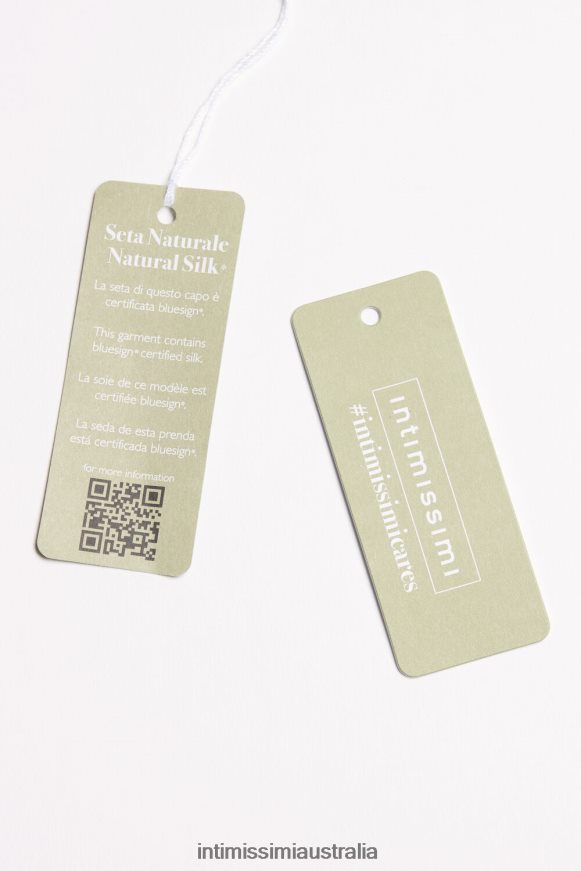 Intimissimi Women 651I-Powder Beige Apparel 0RJT481393 Silk Satin Top with V Neck