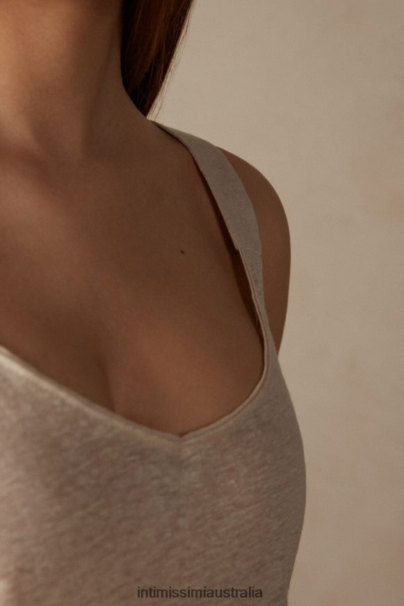 Intimissimi Women 913I-Beige Rope Apparel 0RJT481293 Linen Camisole