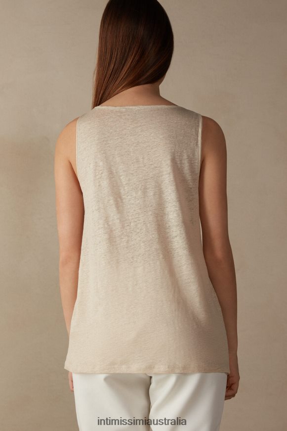 Intimissimi Women 913I-Beige Rope Apparel 0RJT481293 Linen Camisole