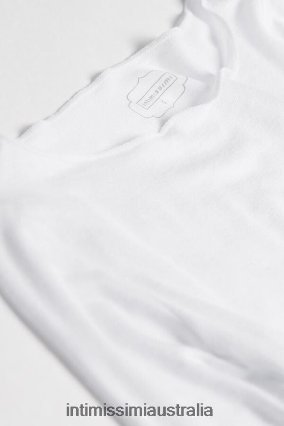 Intimissimi Women 001-White Apparel 0RJT481407 Boat Neck Modal Cashmere Ultralight Jumper