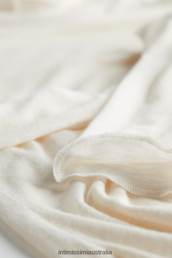 Intimissimi Women 231I-Natural Vanilla Apparel 0RJT481261 Modal Cashmere Ultralight High-Neck Top