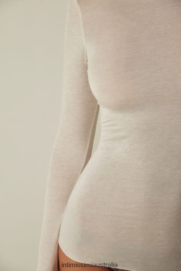 Intimissimi Women 231I-Natural Vanilla Apparel 0RJT481437 Boat Neck Modal Cashmere Ultralight Jumper