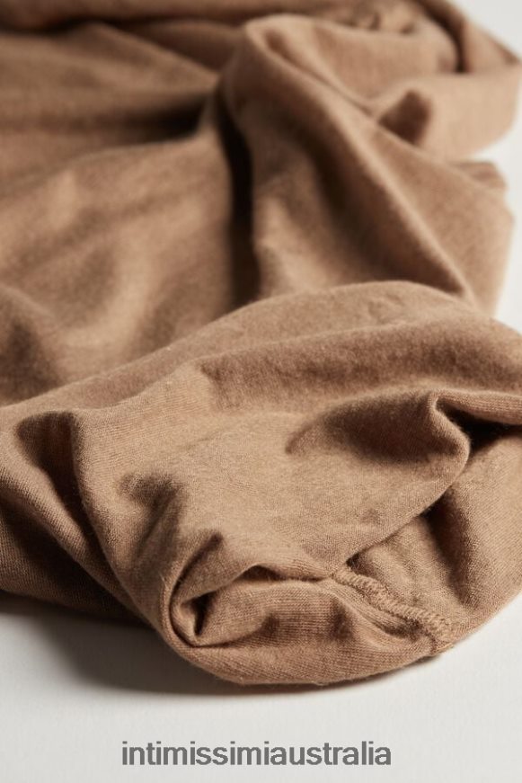 Intimissimi Women 233I-Toffee Brown Apparel 0RJT481432 Modal Cashmere Ultralight High-Neck Top